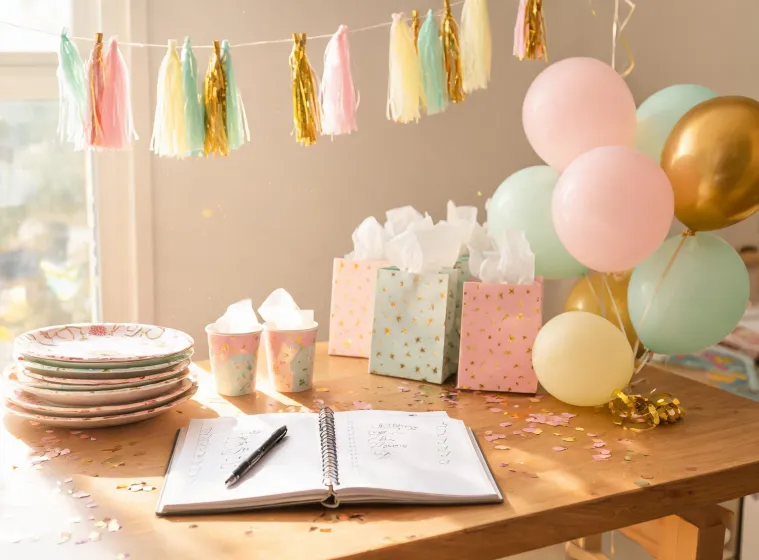 Meri Meri party planning table
